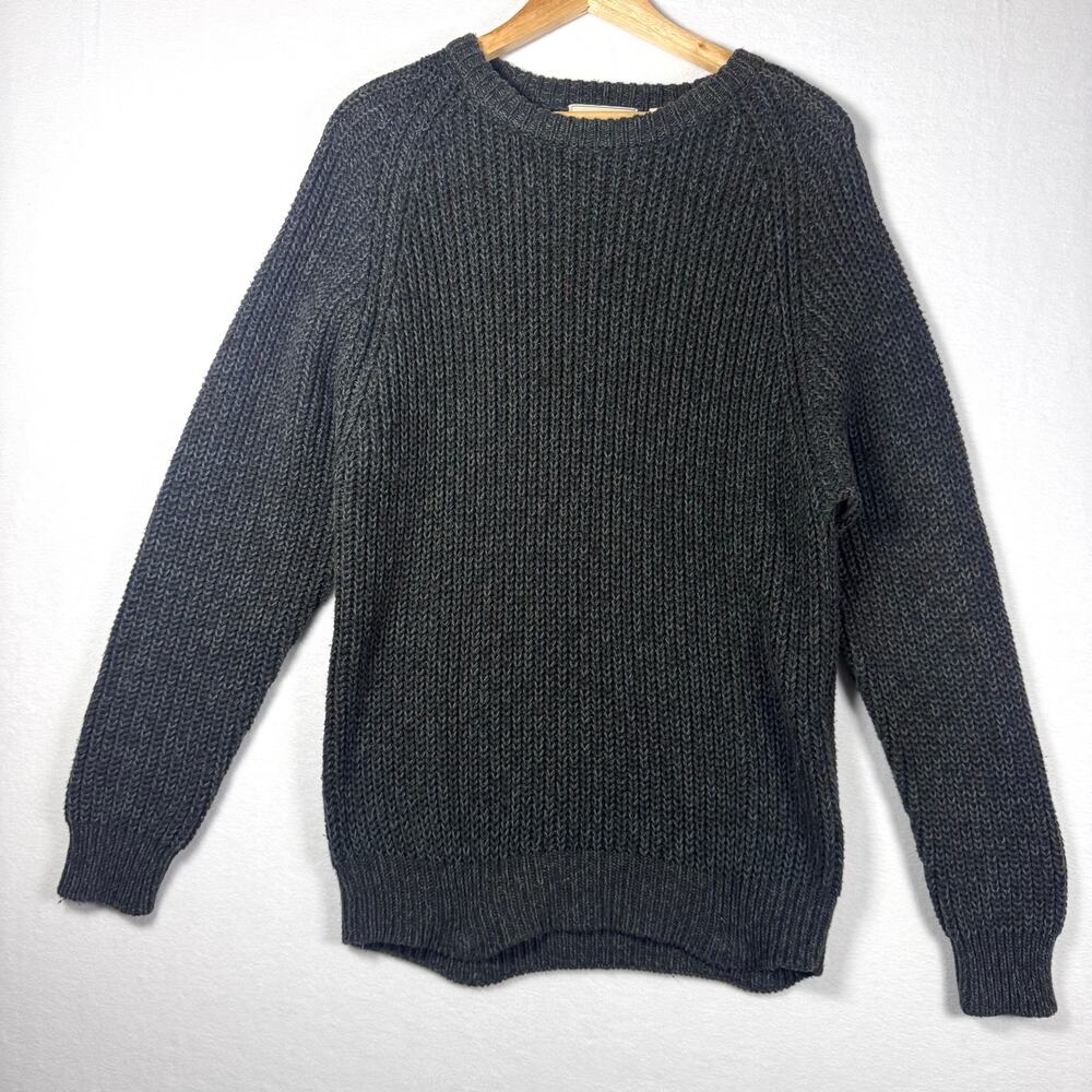 Vintage BLAKE&MANLEY Slouchy Grandpa Sweater Ramie Cotton Knit Pullover Size L